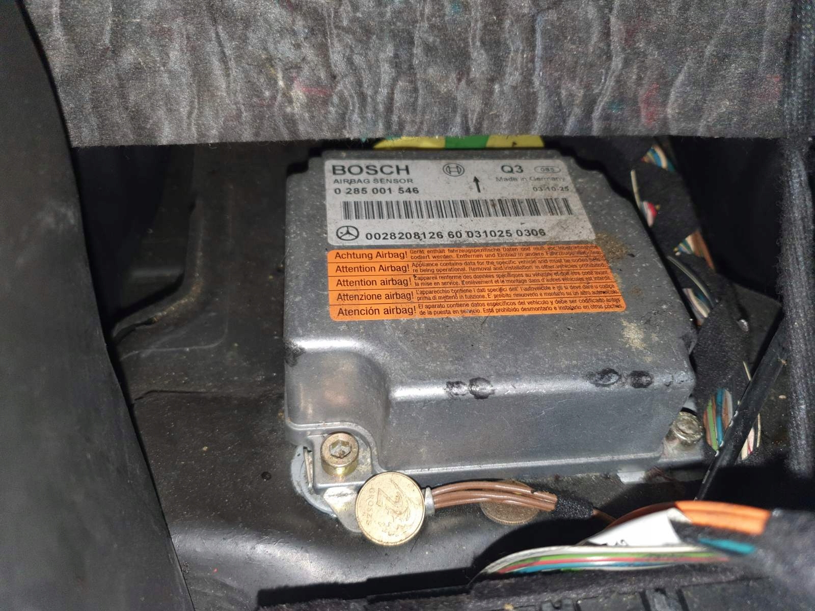 MODUŁ STEROWNIK AIRBAG MERCEDES W220 W215 W211 230 za 40 zł z Postomino
