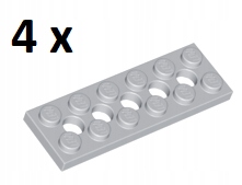 

Lego Light Bluish Gray Technic Plate 2x6 32001 4sz