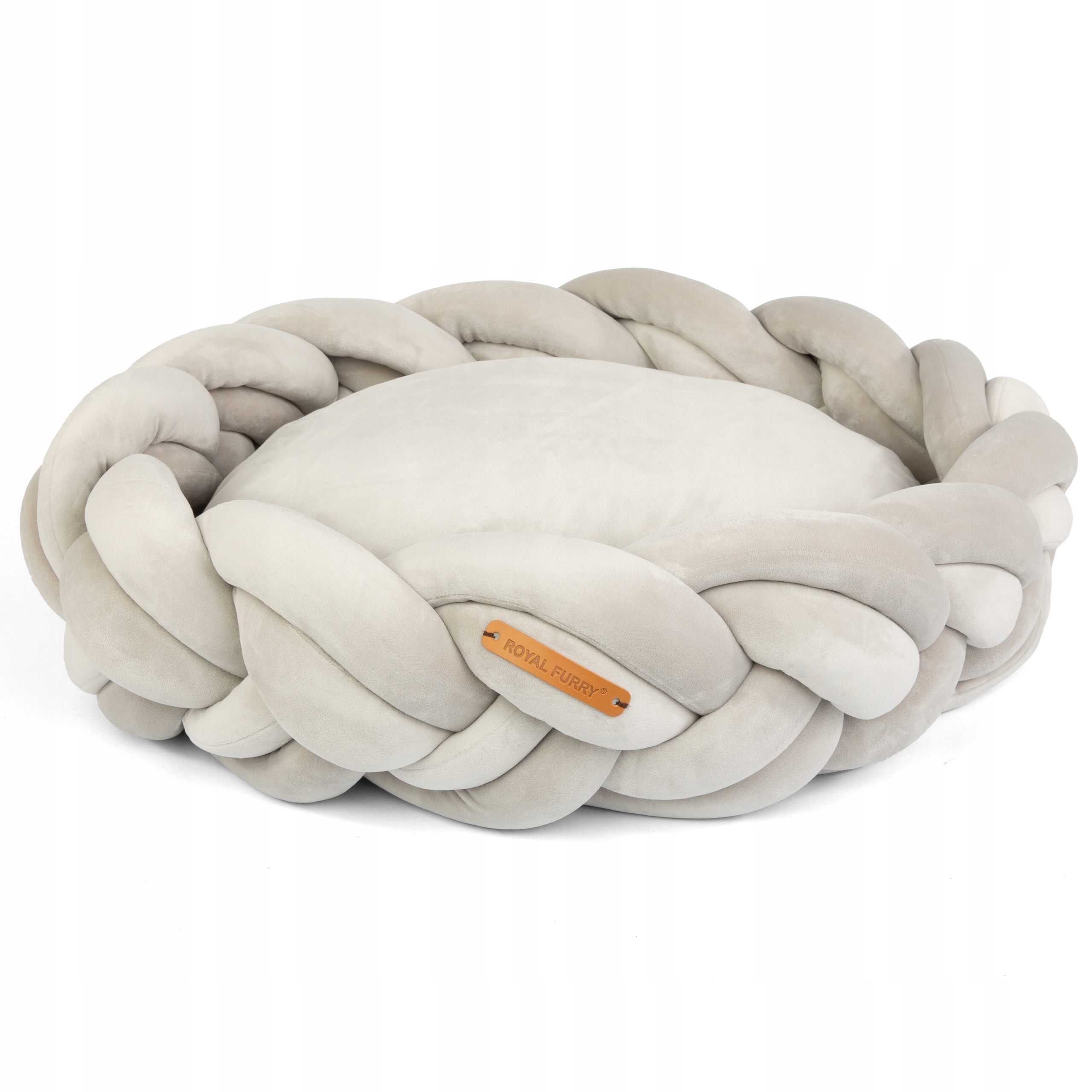 Plecione legowisko poduszka posłanie warkocz kojec chmurka dla psa kota 58