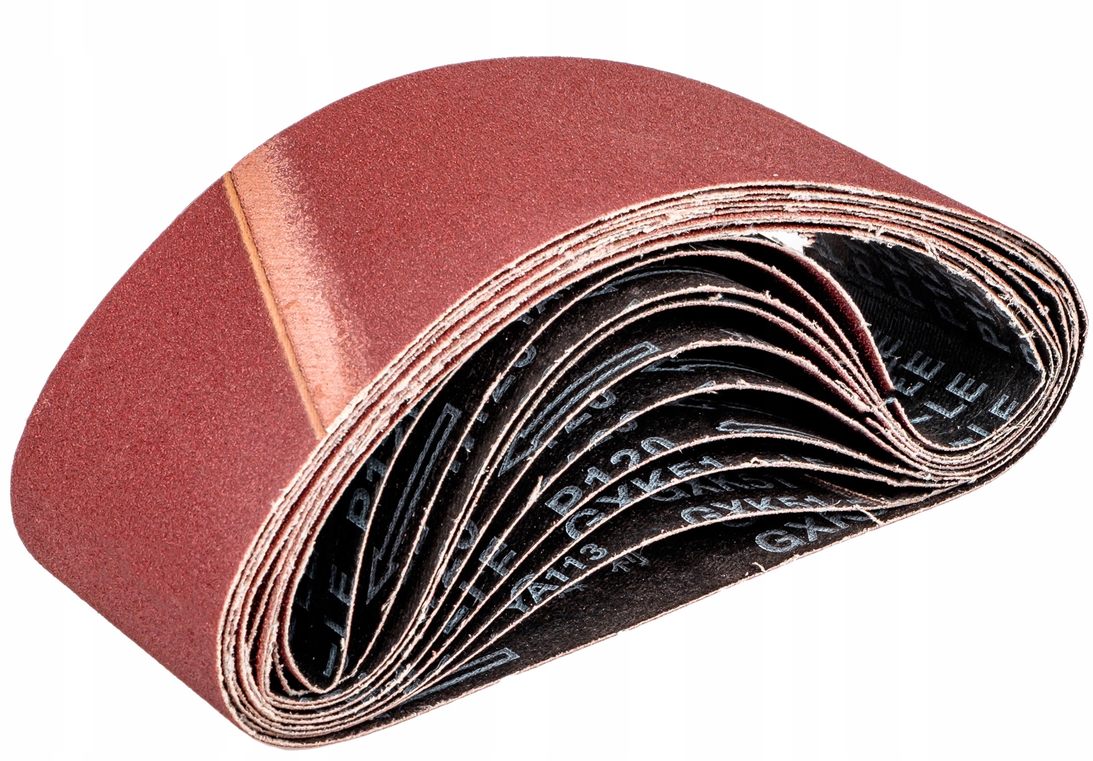 TAŚMA PAS BEZKOŃCOWY 75 x 533 PAPIER ŚCIERNY GR120 Gradacja P120