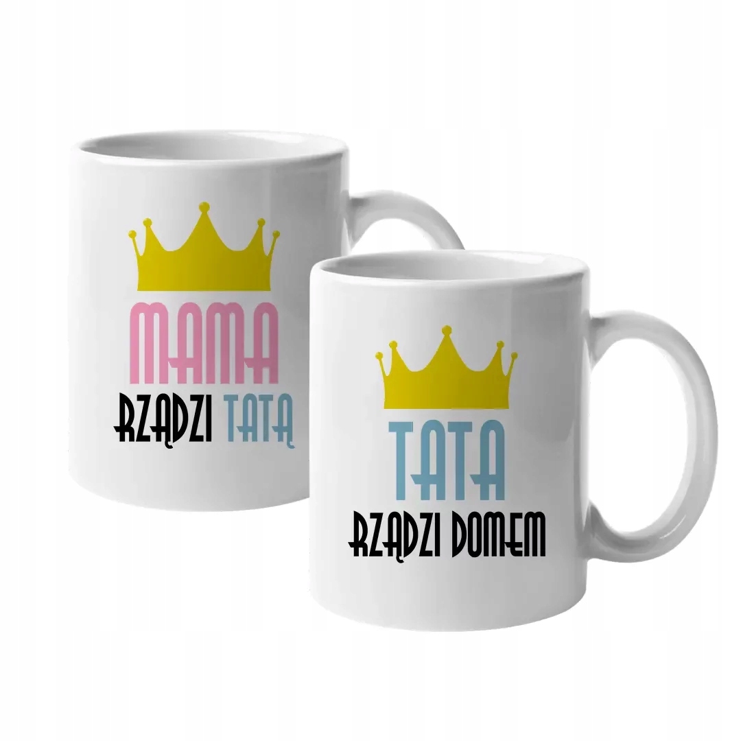 

Kubki Mamy Taty zestaw kubków mama tata