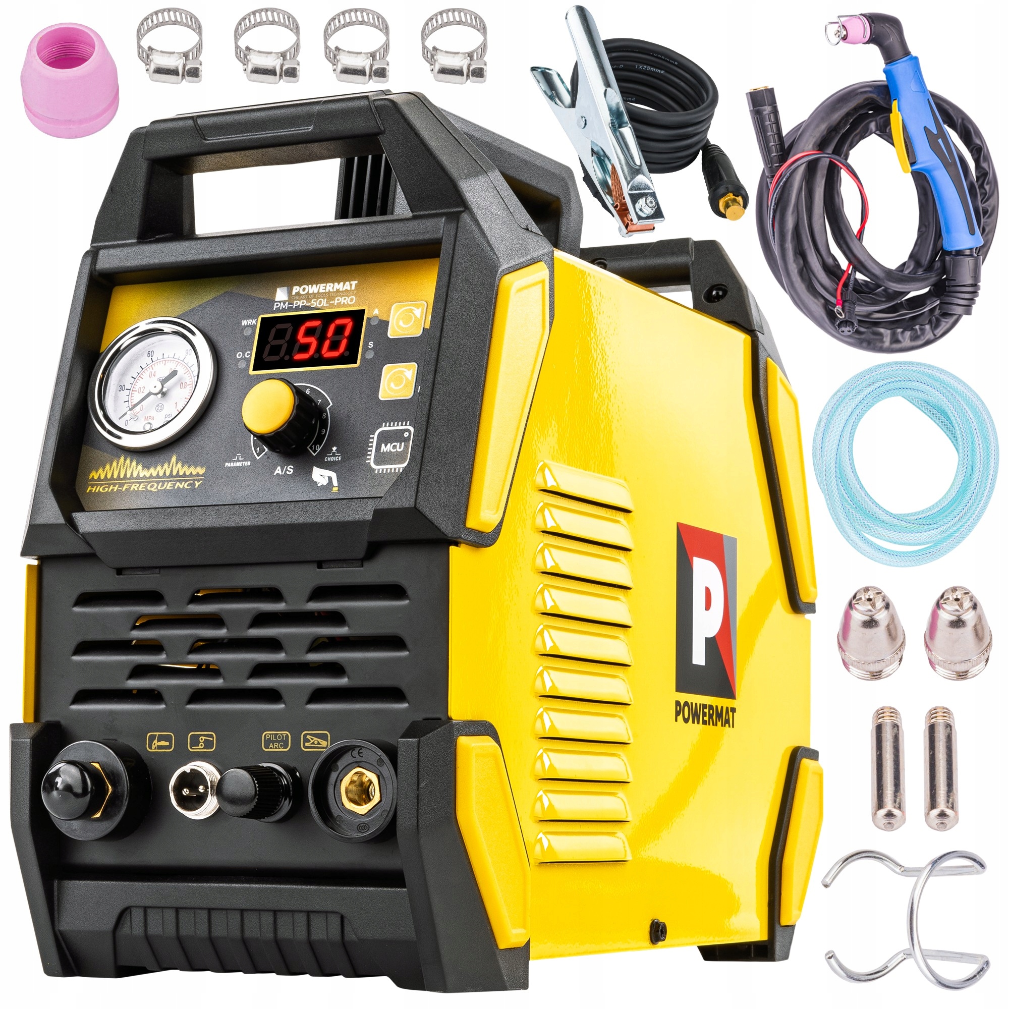 POWERMAT PRZECINARKA PLAZMOWA 6,5kVA IGBT PILOT ARC 2T 4T NET PM-PP-50L-PRO