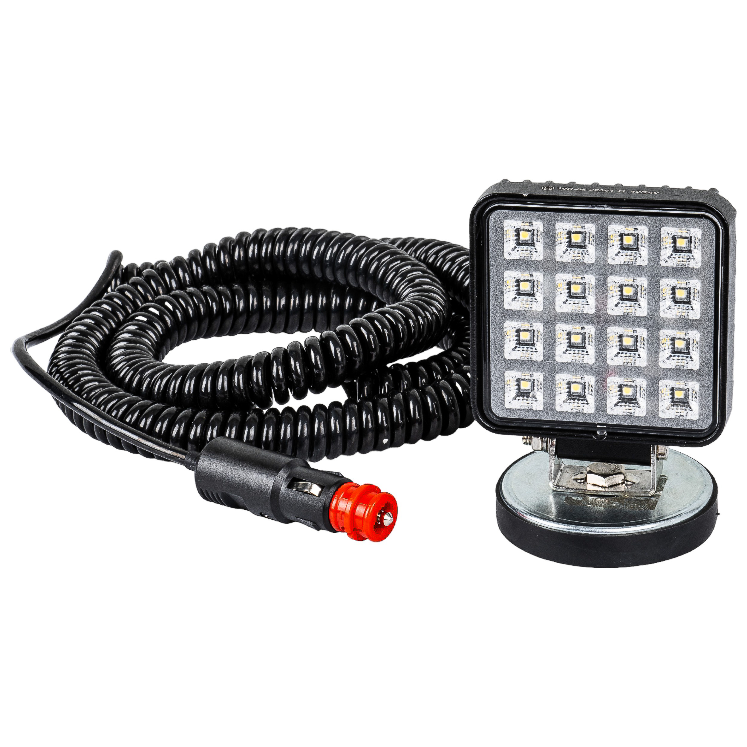 Pracovní lampa reflektor na magnet kabel 10 m zástrčka do zapalovače