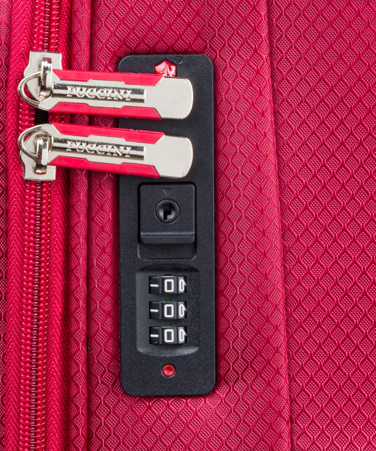 Walizka Duża Podróżna Materiałowa Na Kółkach PUCCINI Czerwona EM50450A 3 Model Padwa