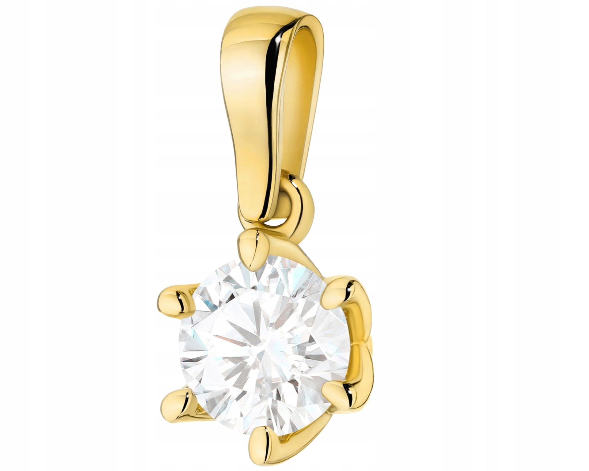 Zlatý Přívěsek S Briliantem 1,00 Ct Zlato 585