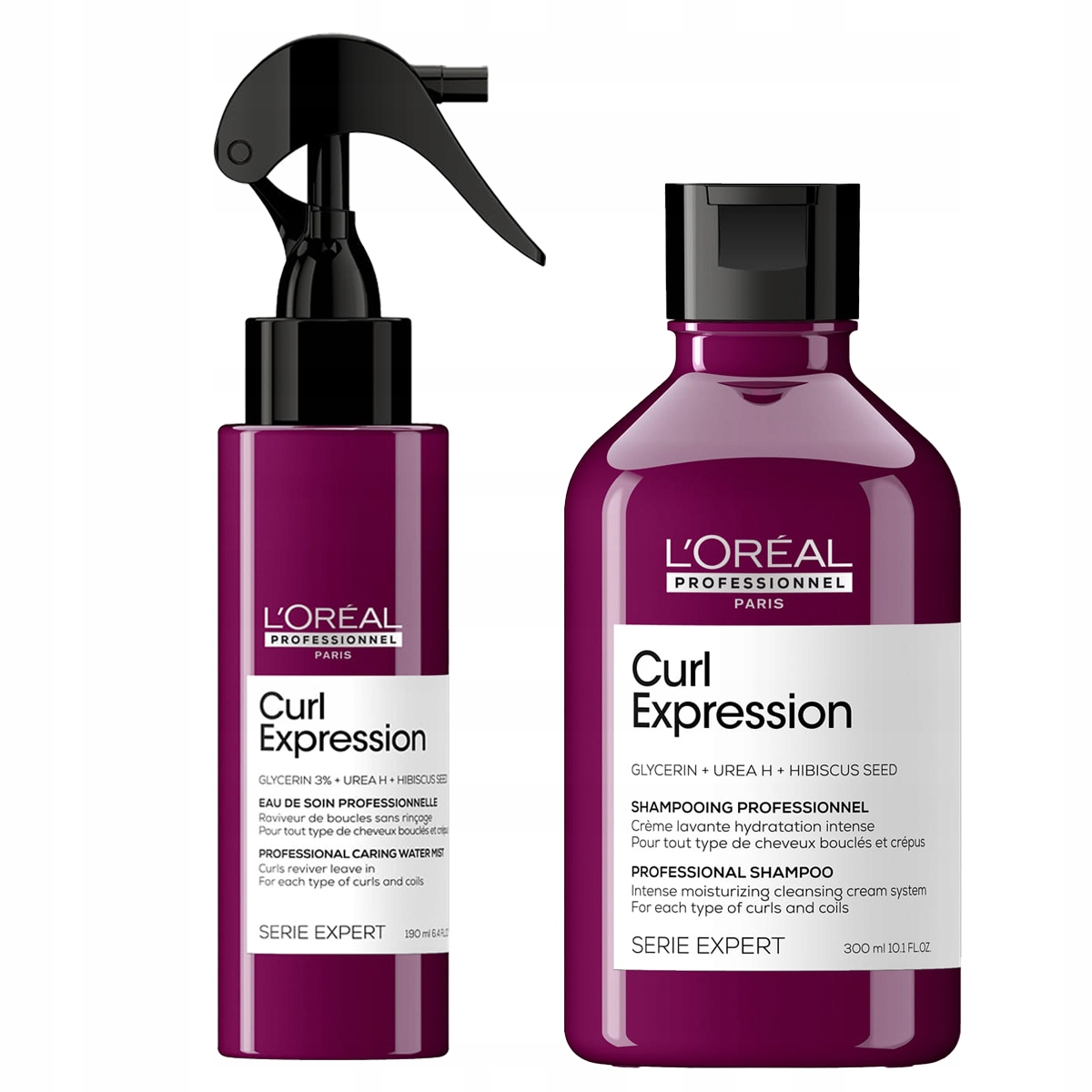 Loreal Curl Expression zestaw szampon mgiełka