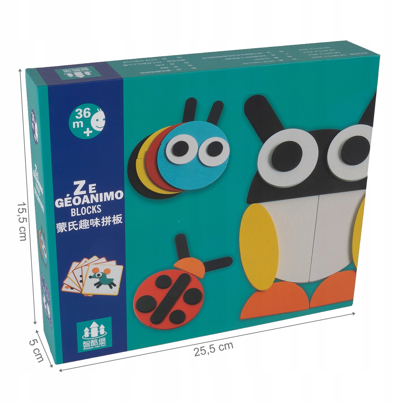 PUZZLE VZDĚLÁVACÍ BLOKY DŘEVĚNÁ ZVÍŘATA EAN (GTIN) 5901924229742