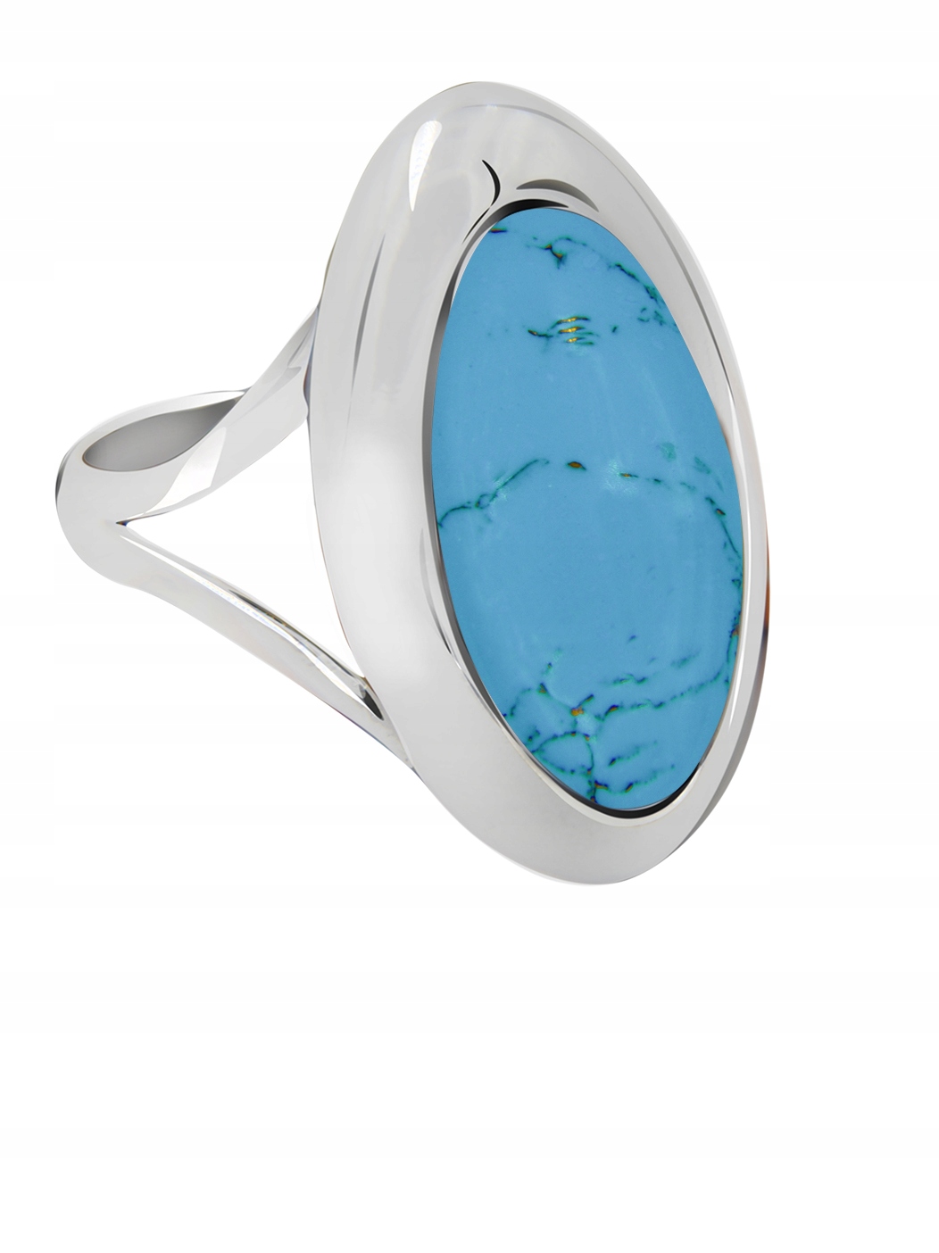 

Srebrny Pierścionek Z TURKUSEM.Pr.925! Rozmiar 26