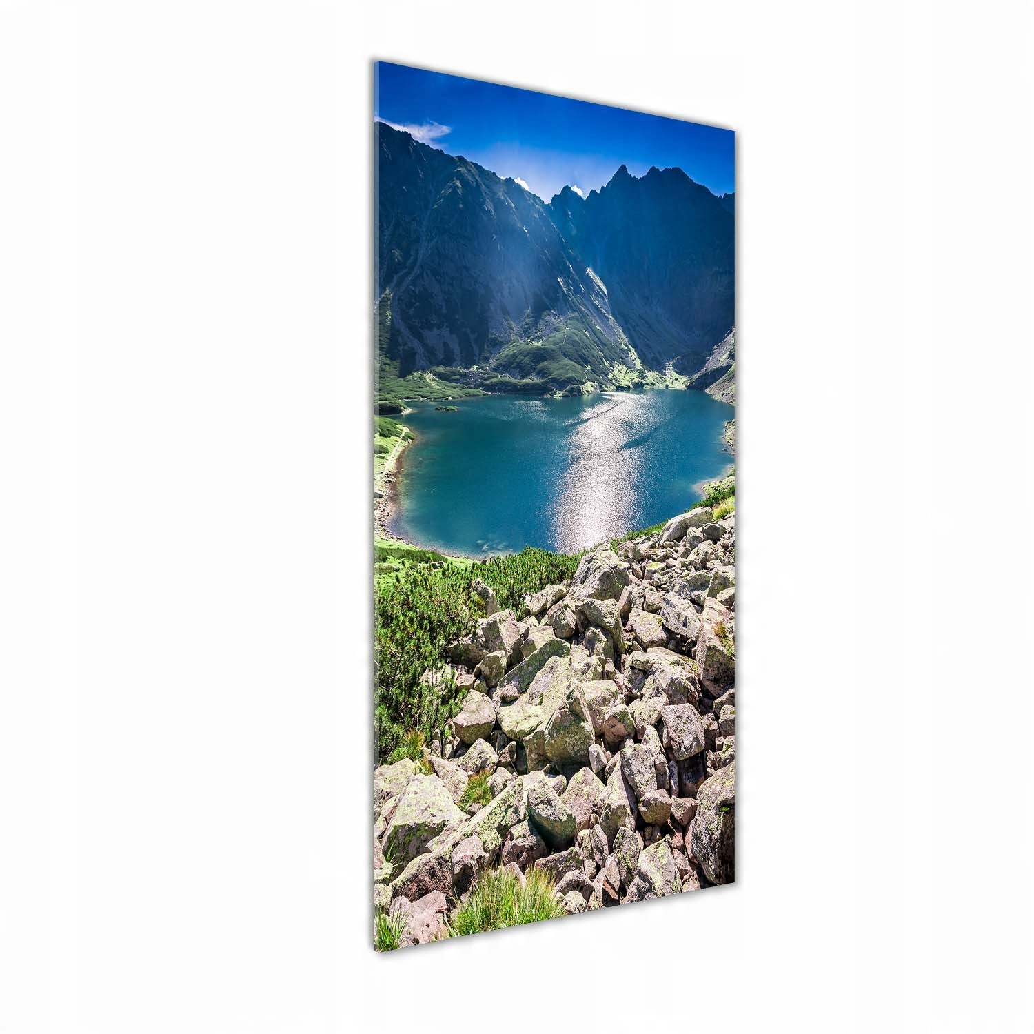 

Foto obraz na szkle Czarny staw Tatry 50x125 cm
