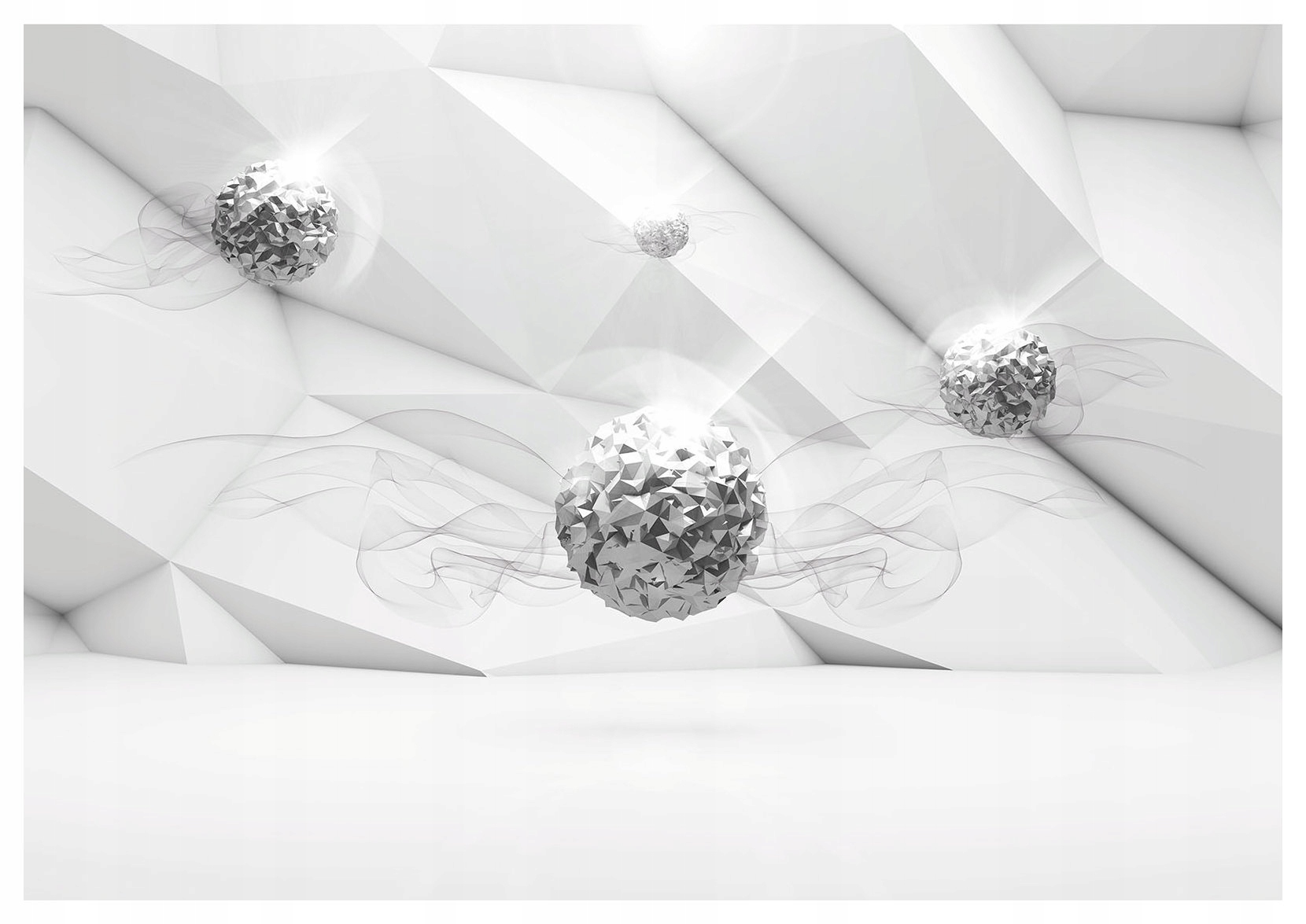 Fototapeta Sféry Kov a geometrie Abstrakce Světla Vinyl 368x280 lepidlo