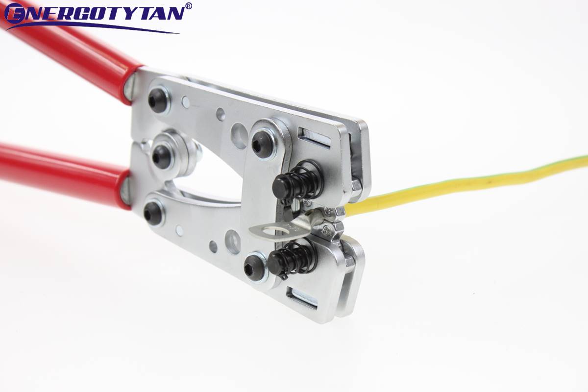 ZACISKARKA PRASKA DO KABLI TULEJEK 6-50 + BOLEC Kolor czerwony