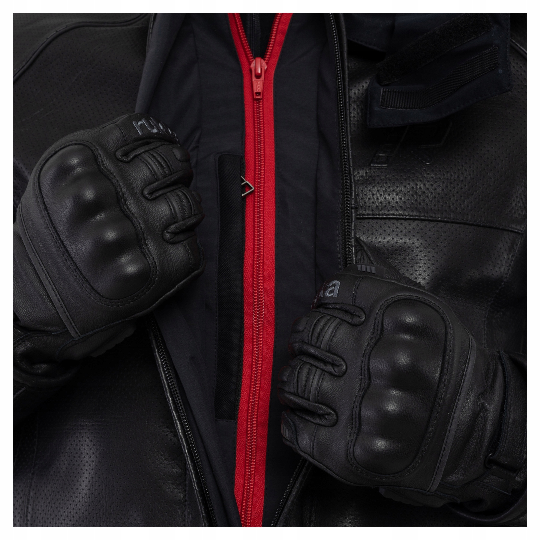 RUKKA ARAMEN Kurtka Motocyklowa Czarna Skóra r. 48/S Rodzaj Męskie