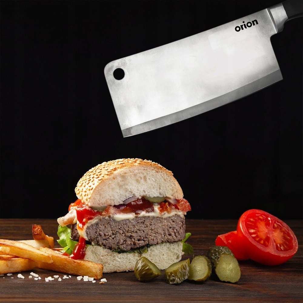 Tasak STALOWY duży kuchenny nóż do siekania cięcia krojenia mięsa kości Linia TASAK