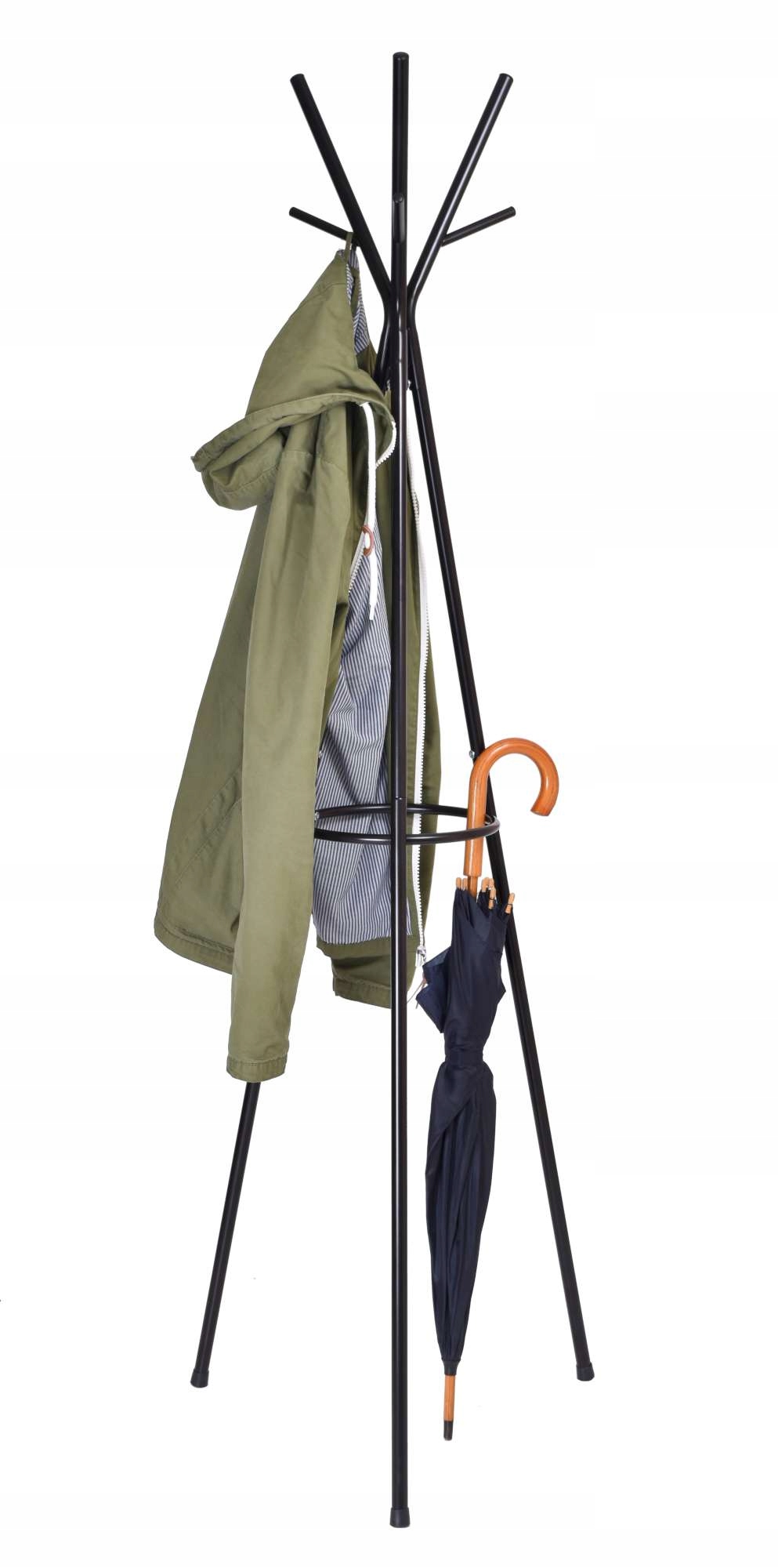 WIESZAK PODŁOGOWY STOJĄCY NA UBRANIA KURTKI STOJAK DO PRZEDPOKOJU LOFT Marka Gockowiak