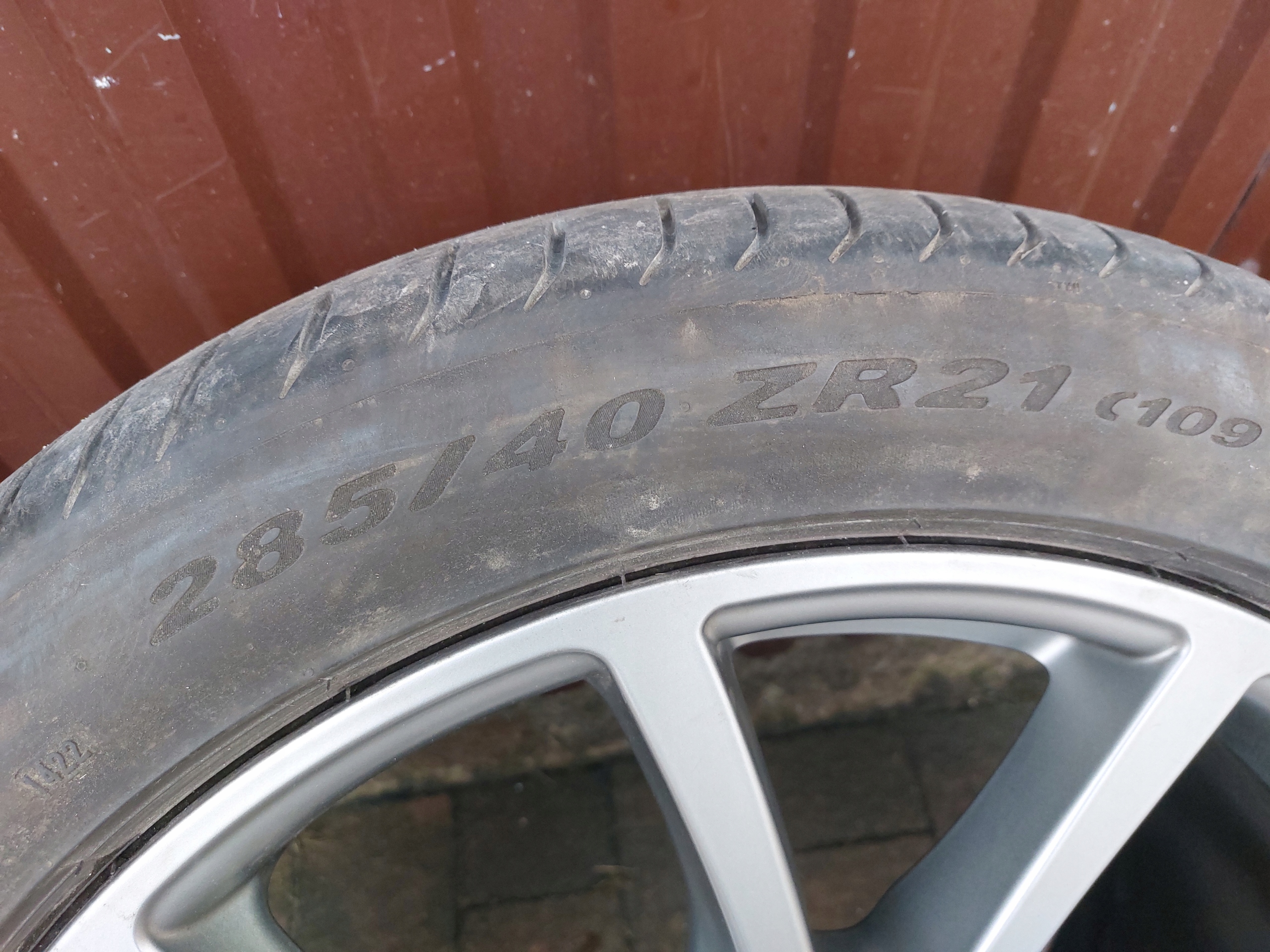 disc aluminium front Porsche Cayenne III 22r 9y E3 9.5" x 21" 5x130