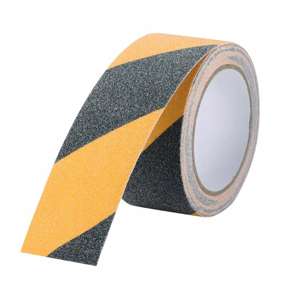 

Mocna Taśma Antypoślizgowa 50mm Czarno-Żółta 18m