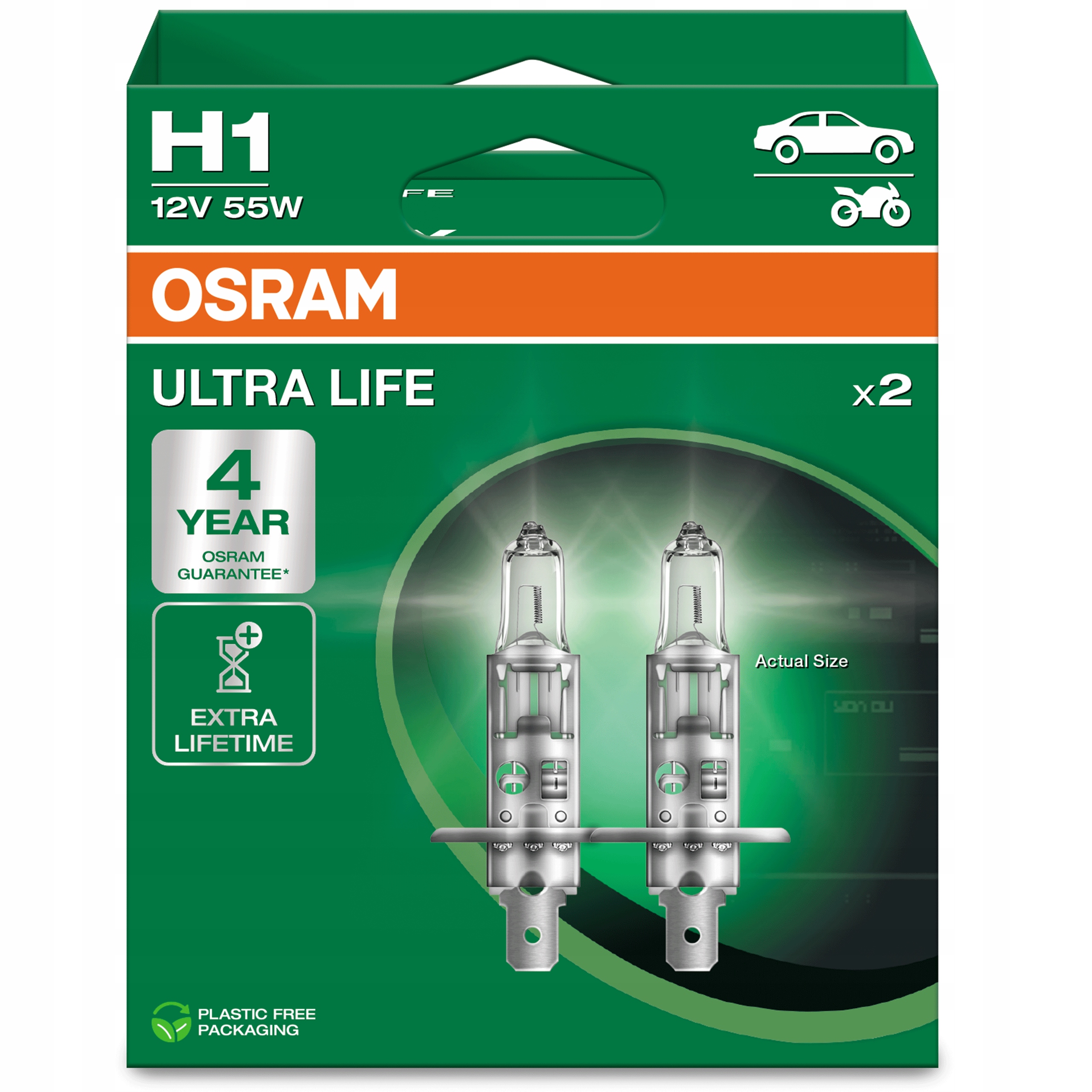 Osram H1 Ultra Life Żarówki Samochodowe z Wydłużoną Żywotnością i Gwarancją
