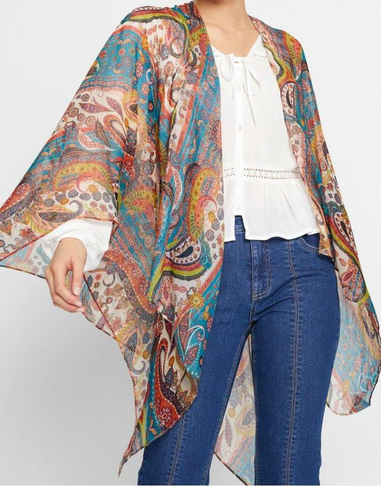 UNIWERSALNY LETNIE PONCZO ZWIEWNE