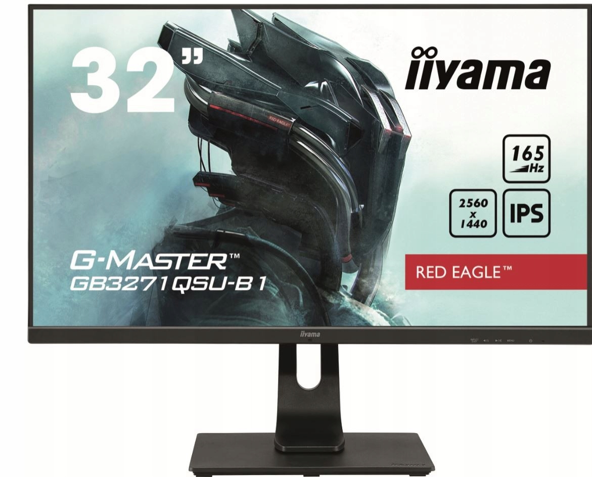 Iiyama Monitor 31.5 cala GB3271QSU-B1 Qhd Ips 165Hz Hdmi Dp 400cd FreeSync