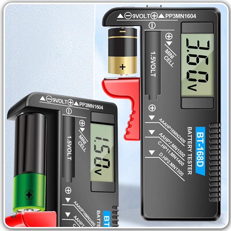 CYFROWY TESTER MIERNIK BATERII AKUMULATORKÓW WOLTOMIERZ LCD AA AAA C D 9V Rodzaj cyfrowy