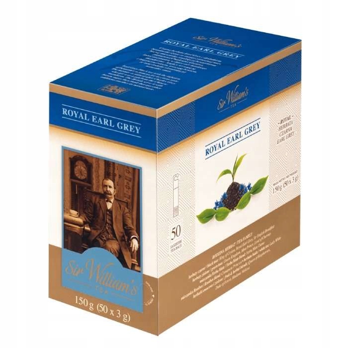 Levně Čaj Sir William's Earl Grey 50x3 g