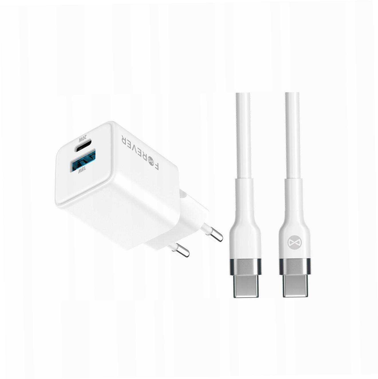Szybka ładowarka GaN 20W Usb i Usb-c z kablem do Samsung Galaxy M31