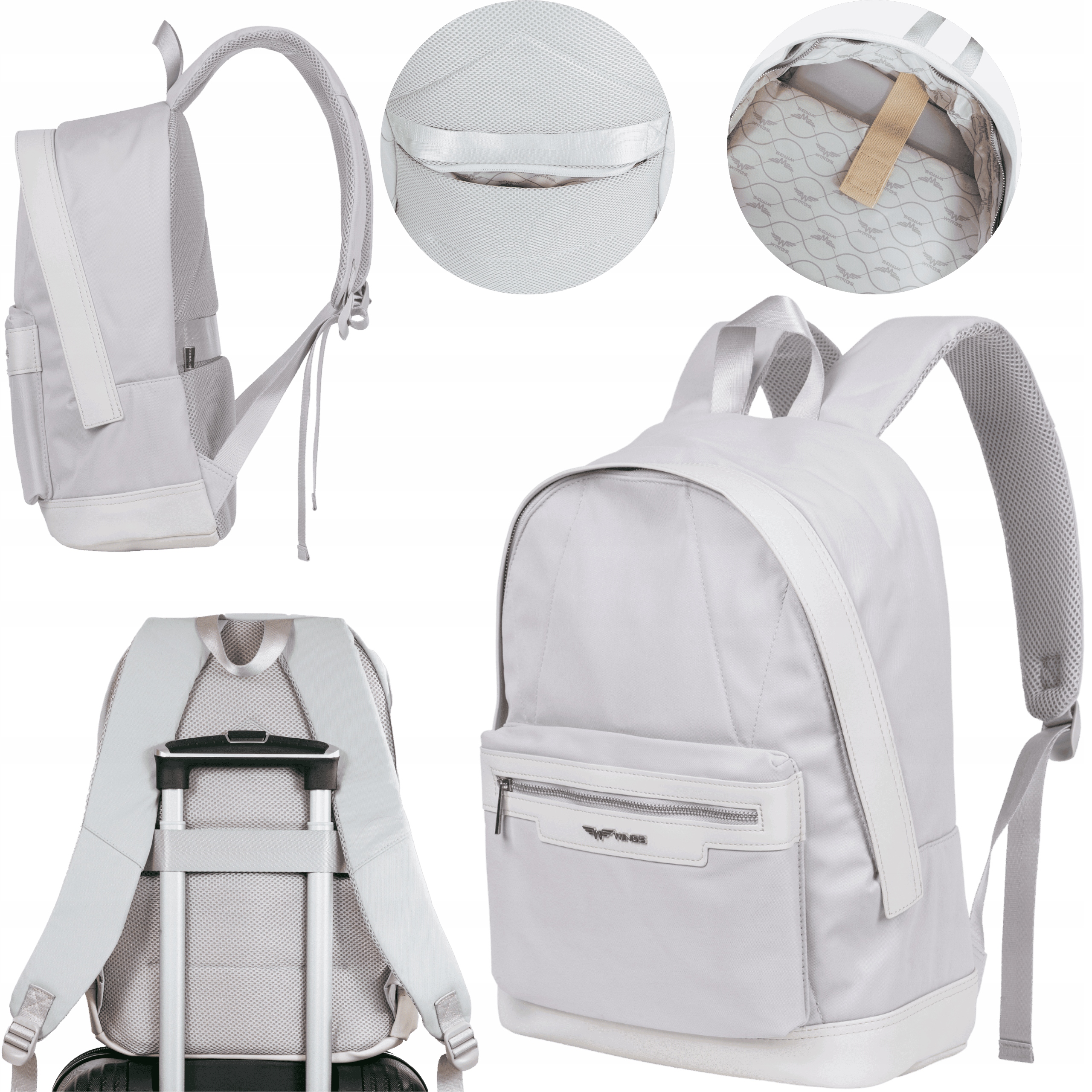 Batoh Wings zdarma příruční zavazadlo do letadla, lehký a prostorný