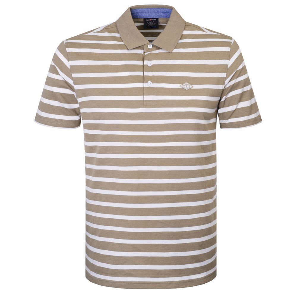 Polokošile Pánské Pako Jeans Béžová s bílým pruhem XL