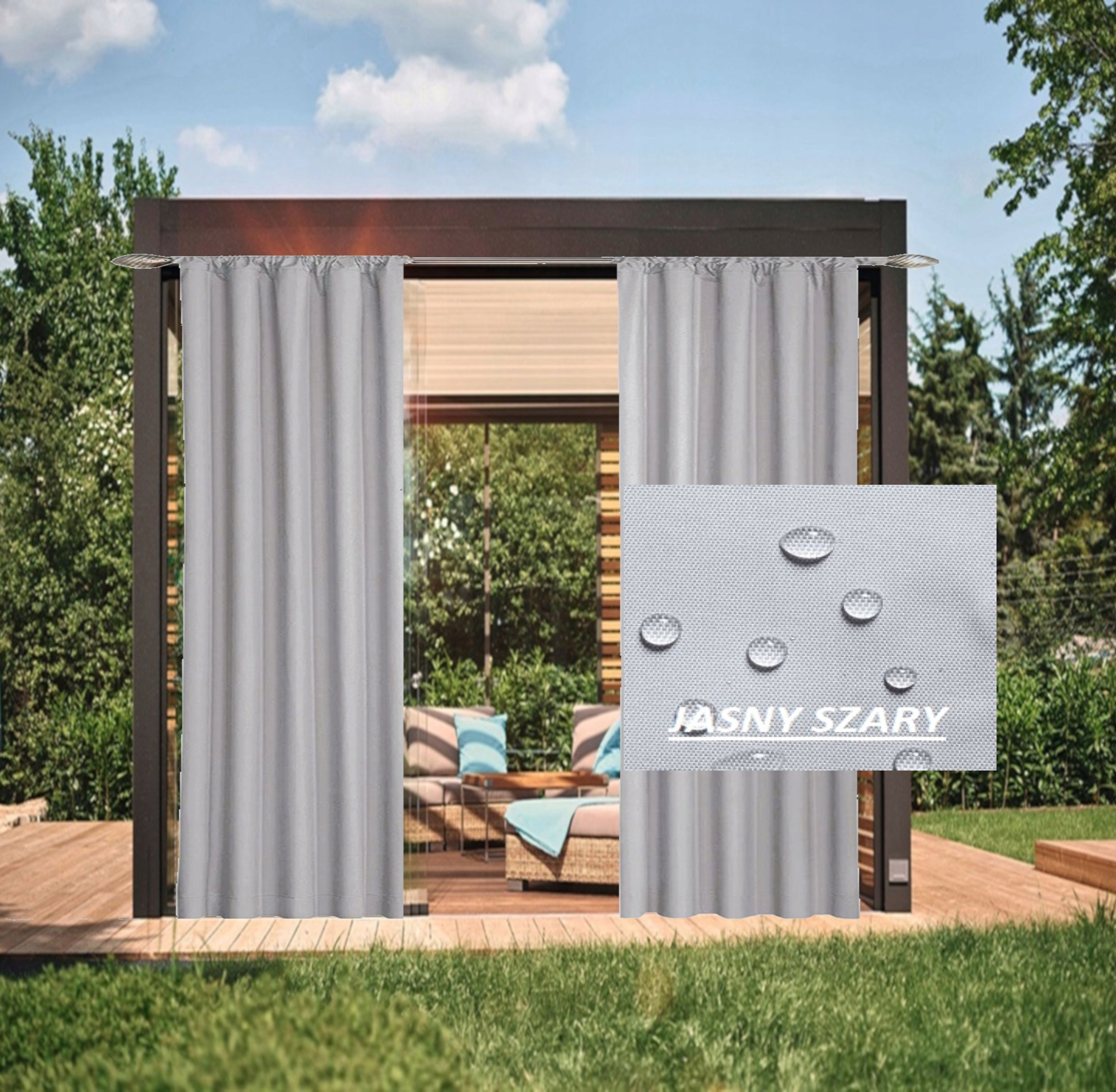 ZASŁONY OGRODOWE TAŚMA 155 X 200 ZASŁONA TARAS ALTANA Kod producenta Agn