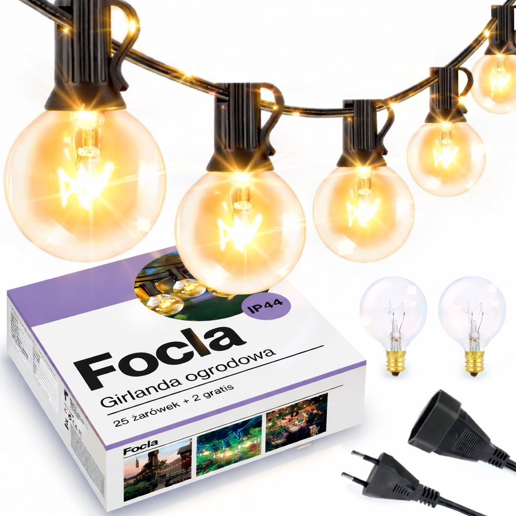САДОВАЯ ГИРЛЯНДА 9,6 М ЦЕПЬ 25 ЛАМПОЧЕК