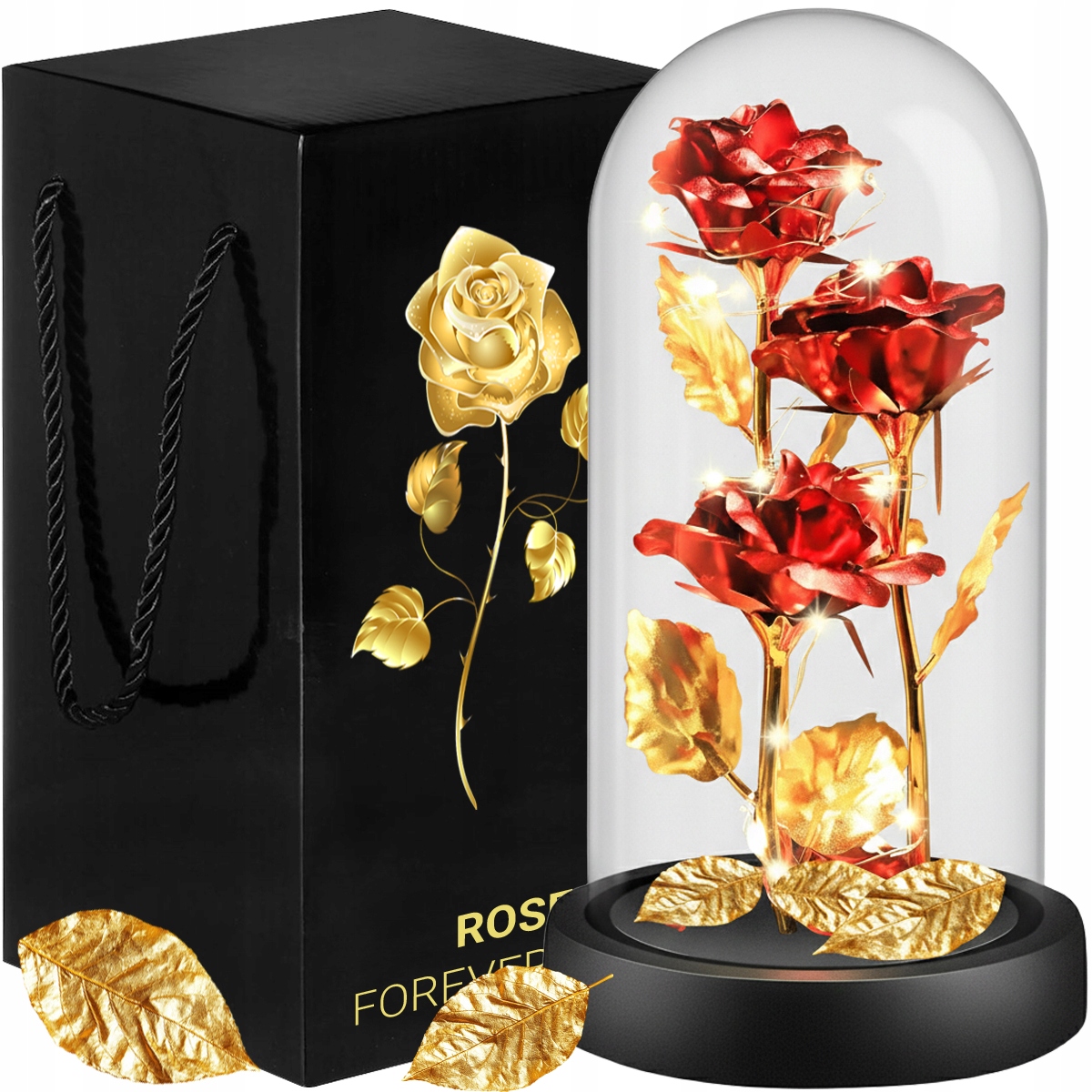 ВІЧНА СВІТЛОДІОДНА ТРОЯНДА У СКЛІ - ПРЕКРАСНА ІДЕЯ ПОДАРУНКА НА ДЕНЬ СВЯТОГО ВАЛЕНТИНА