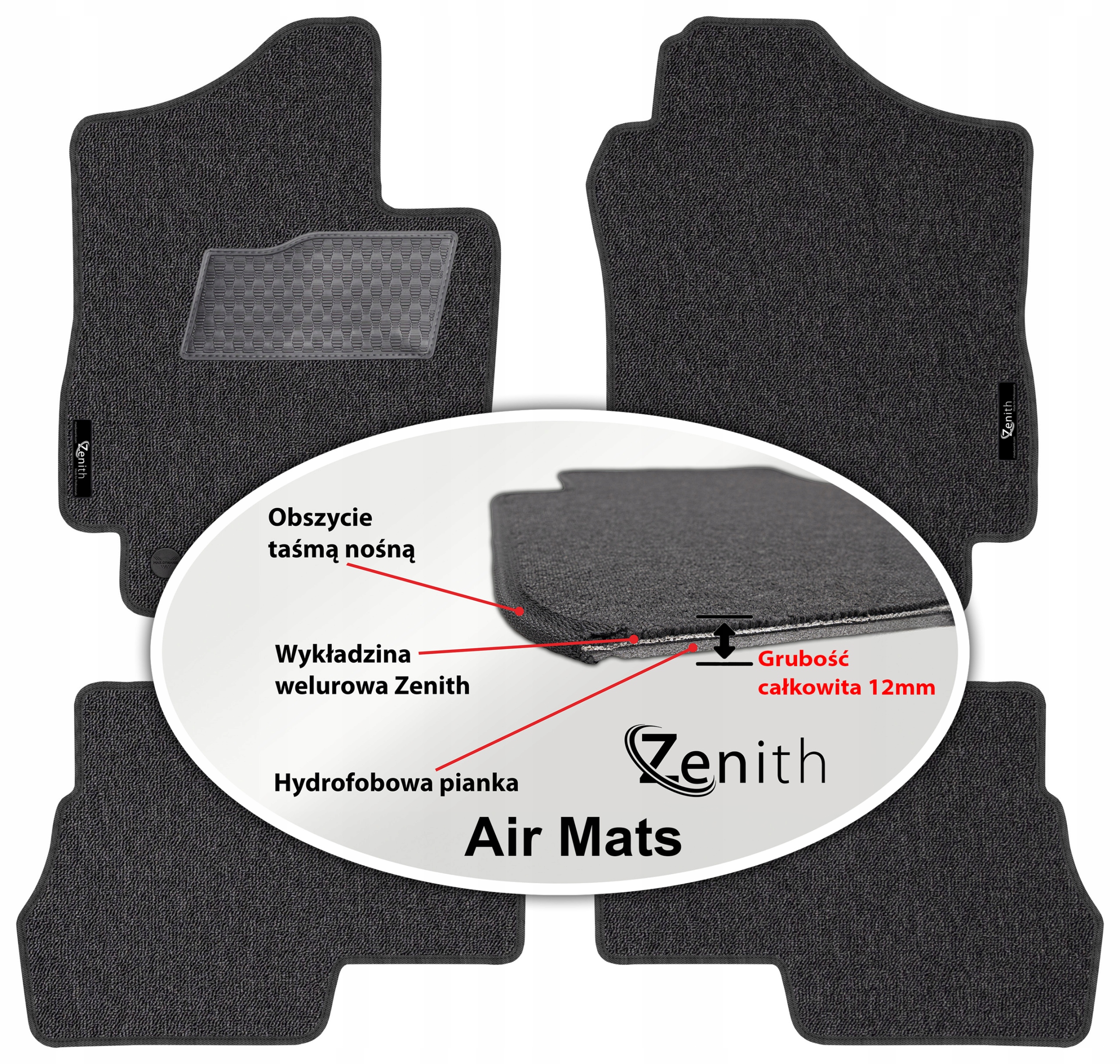 Suzuki Jimny IV 2018 Velúrové koberčeky do auta Zenith Air Mats