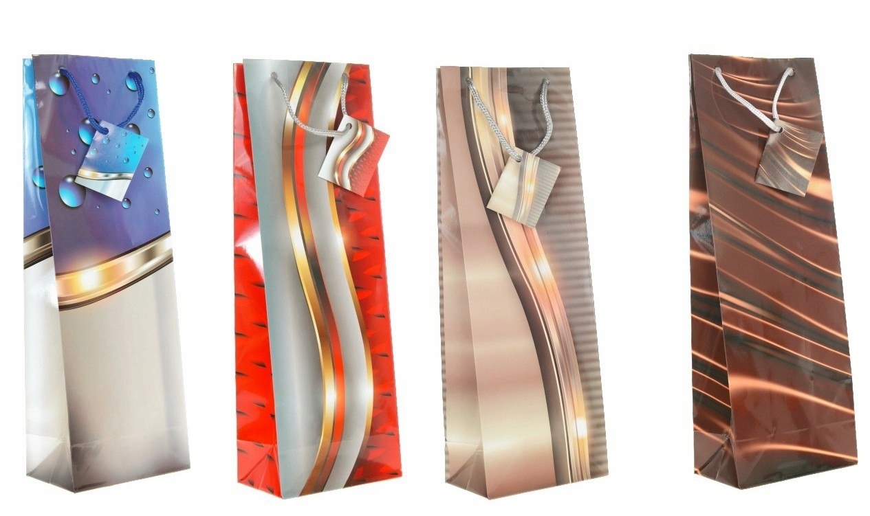 torebka prezentowa BUTELKA 12szt. 12x33 | MP-28 — 2