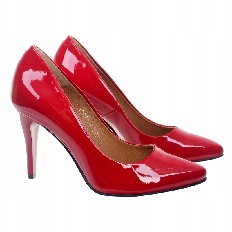 Podpatkové lodičky Aspena Esk 1021 Červené VEL.36