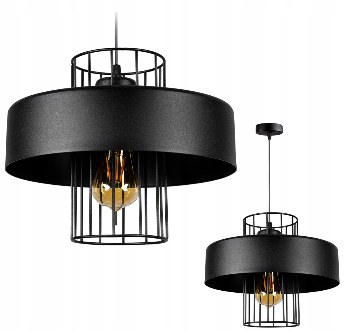 

Nowoczesna Lampa Wisząca Sufitowa Loft Drut Led