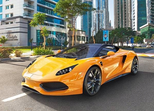 

Puzzle Żółty Sportowy Samochód 6+ 100 El Castor