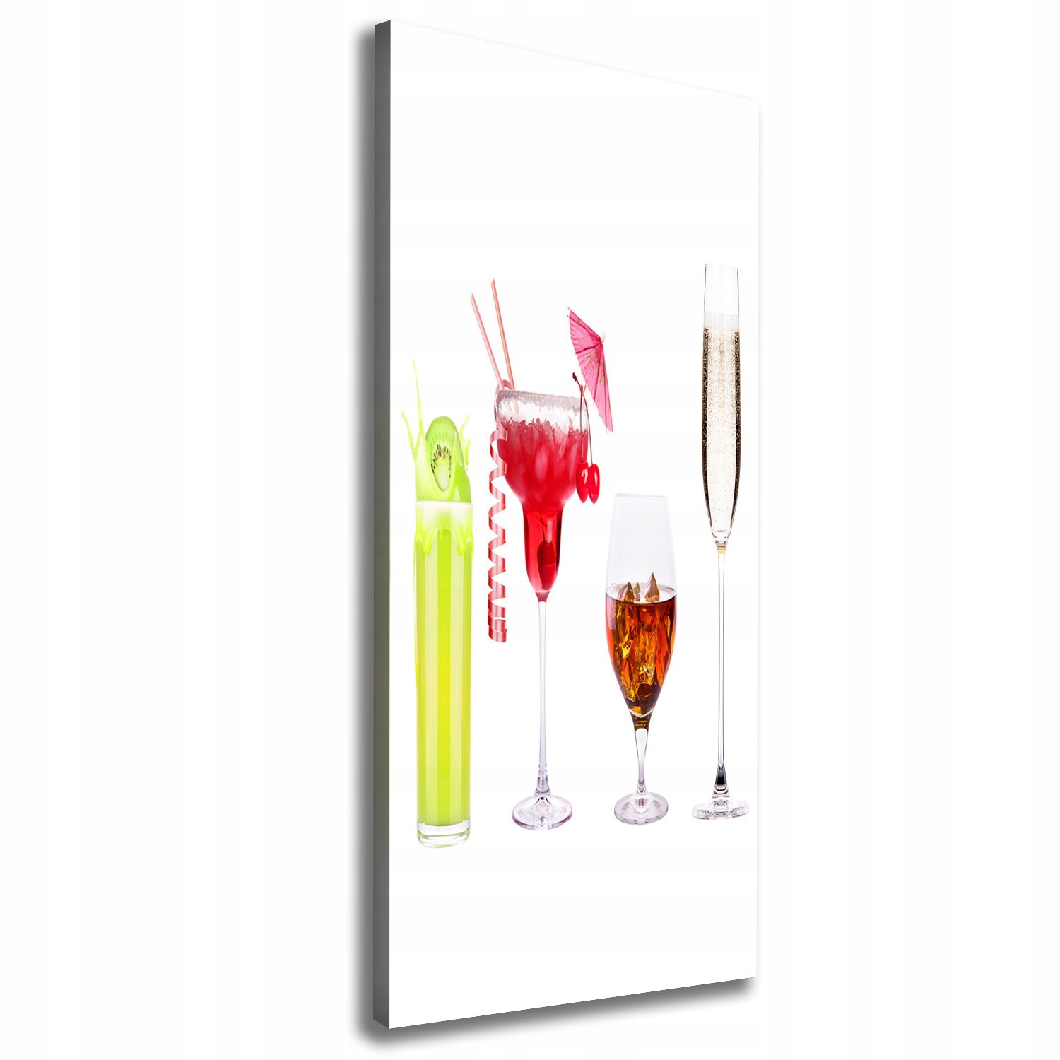 Fotoobraz obraz na plátně Barevné koktejly 50 x 125 cm