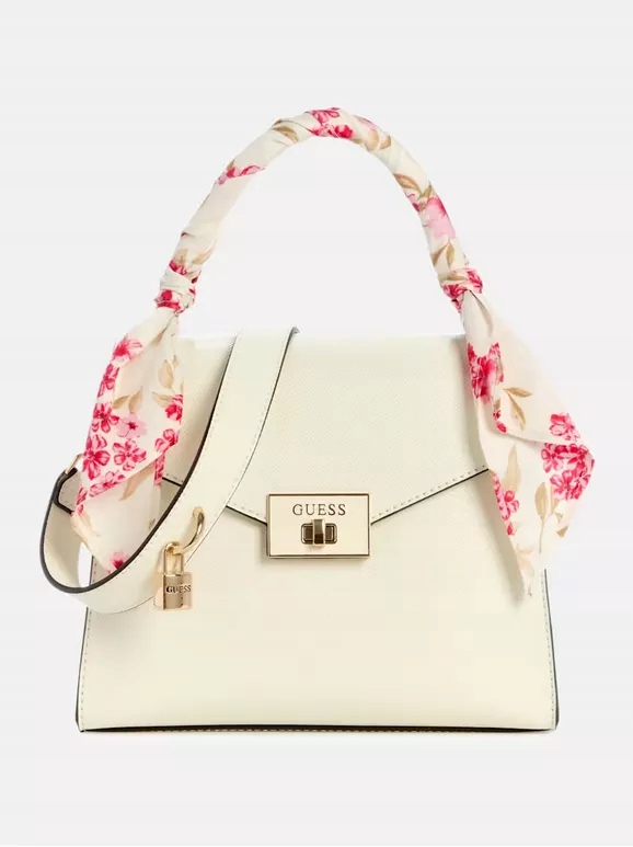 Guess dámská kabelka,crossbody Aine mléčná