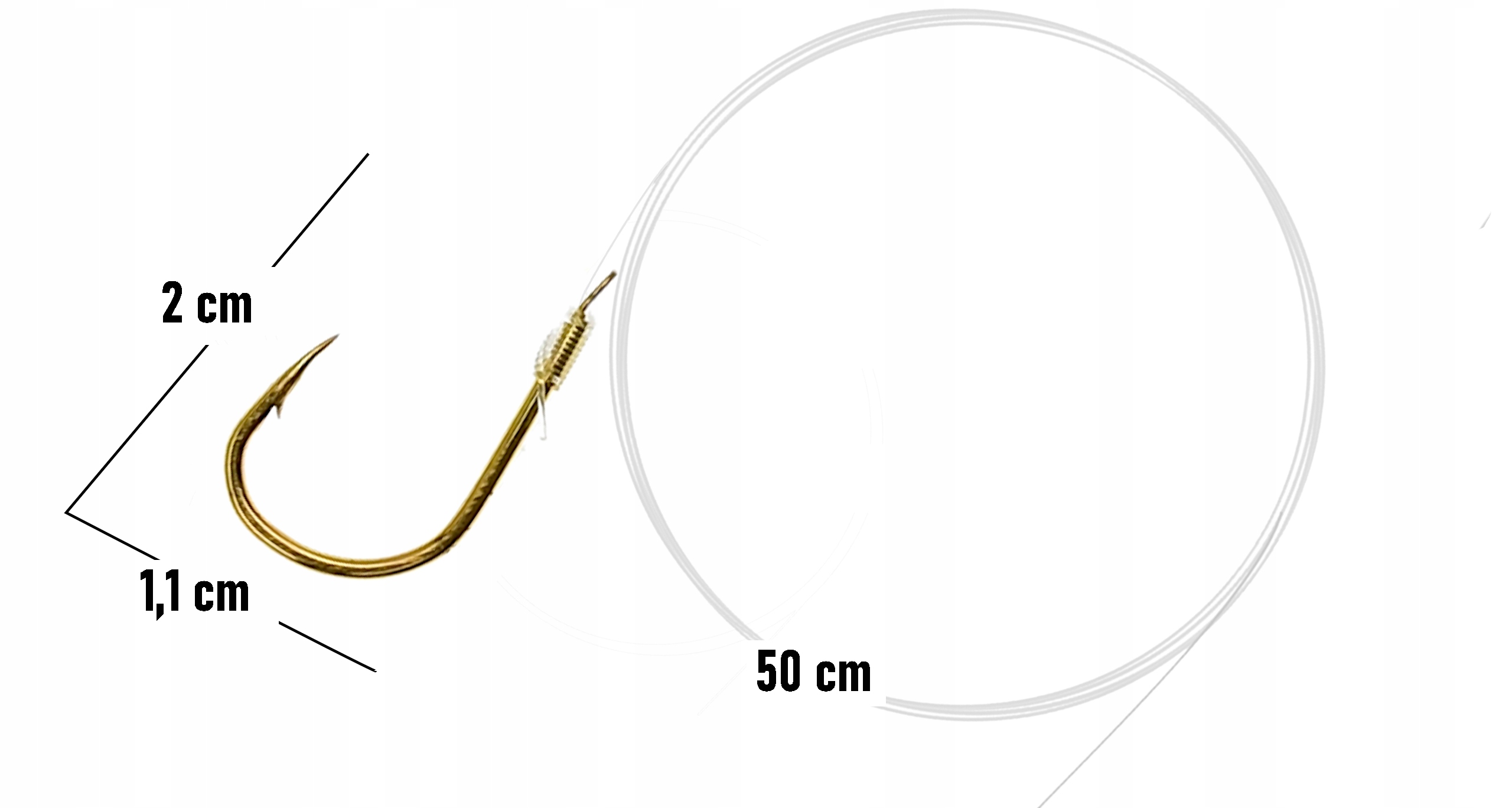 Haczyki WIĄZANE ISEAMA Przypony GOTOWE 10 SZT r 1 Marka Miracle Fish