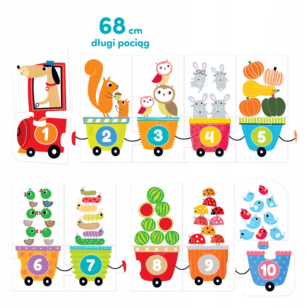PUZZLE CZUCZU CYFERKI DLA DZIECI 3+ 20 ELEMENTÓW Kod producenta 5902983490043
