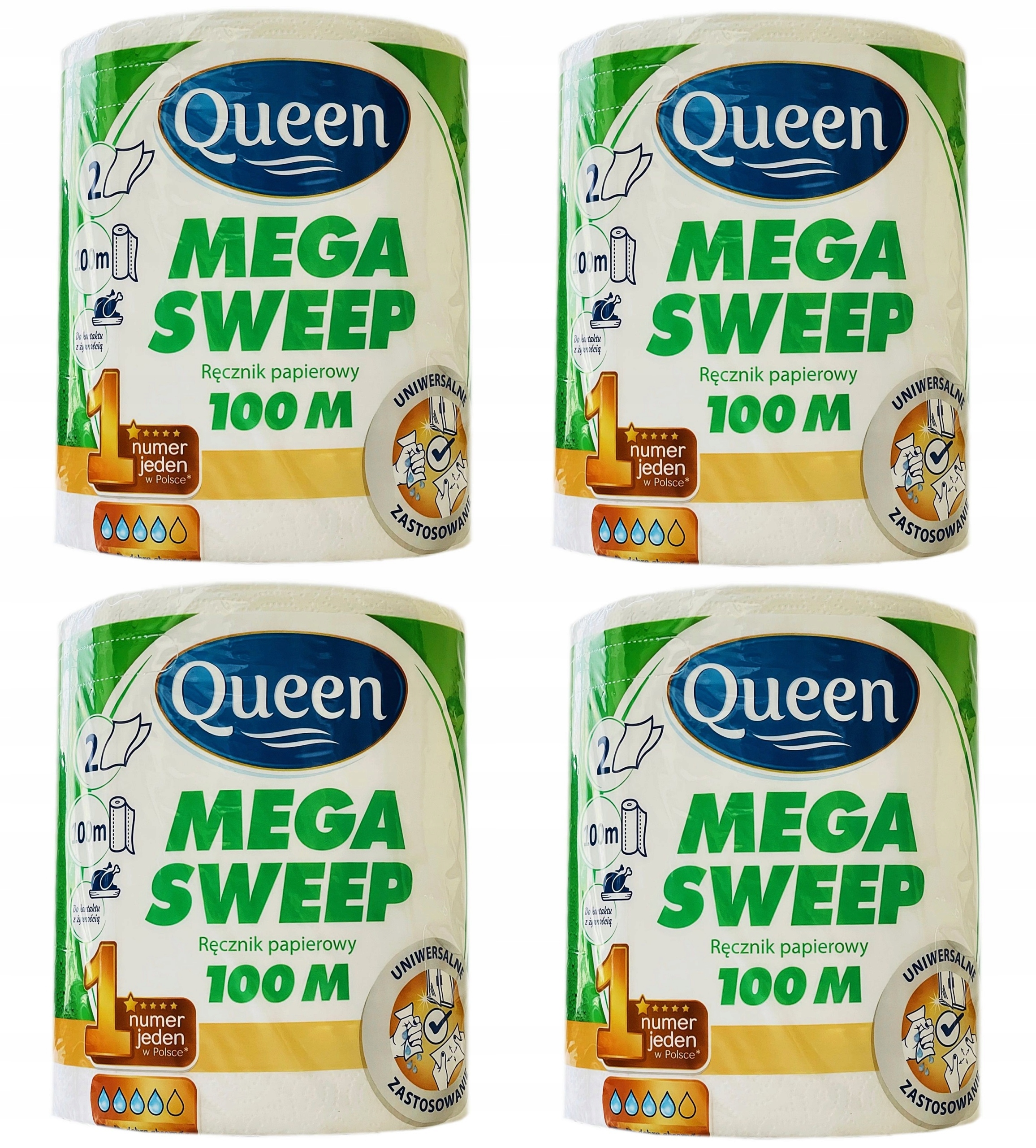 

4 x Ręcznik Papierowy XXL Queen Sweep