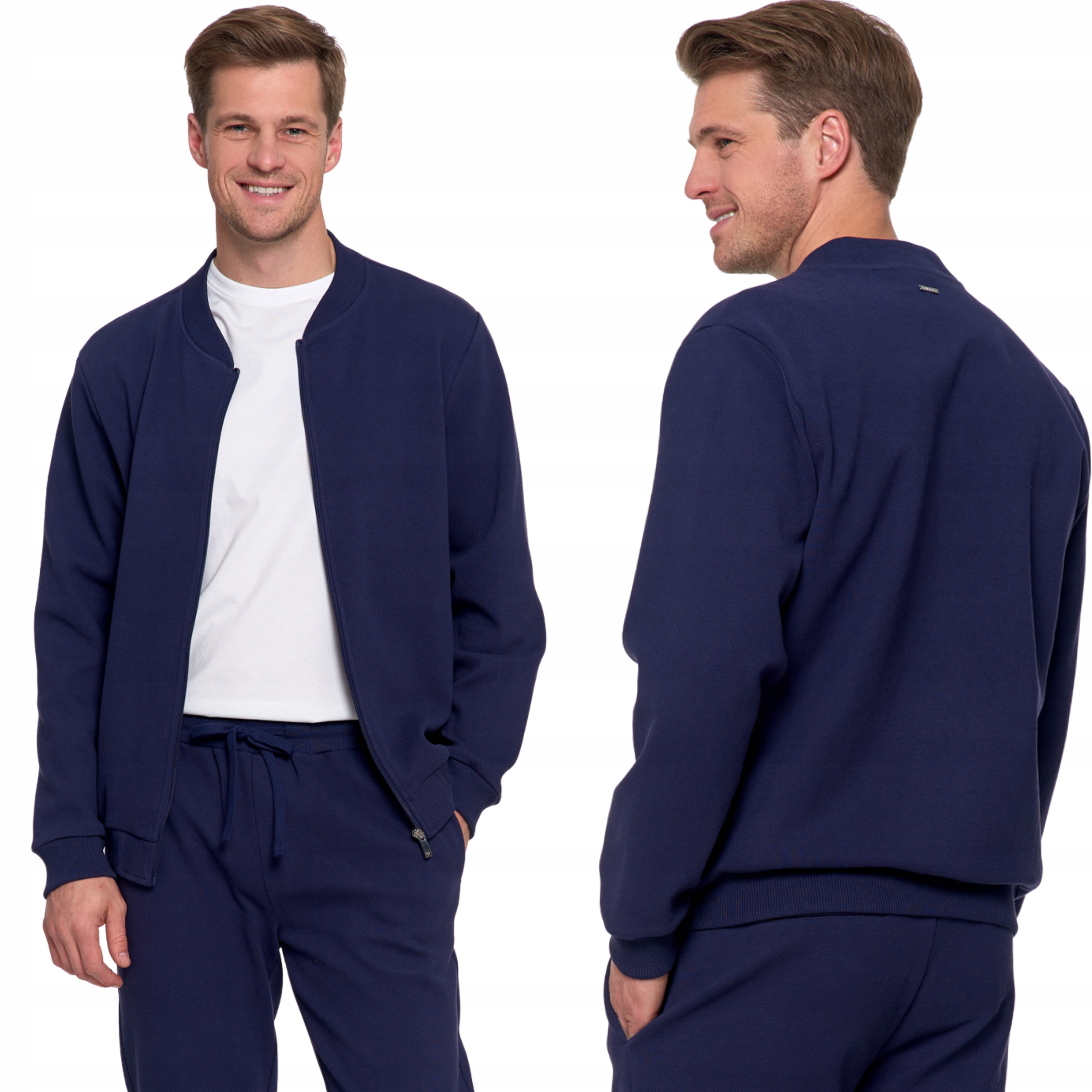 Bavlněná tepláková pánská mikina s kapucí s žebrovanou strukturou Moraj 3XL