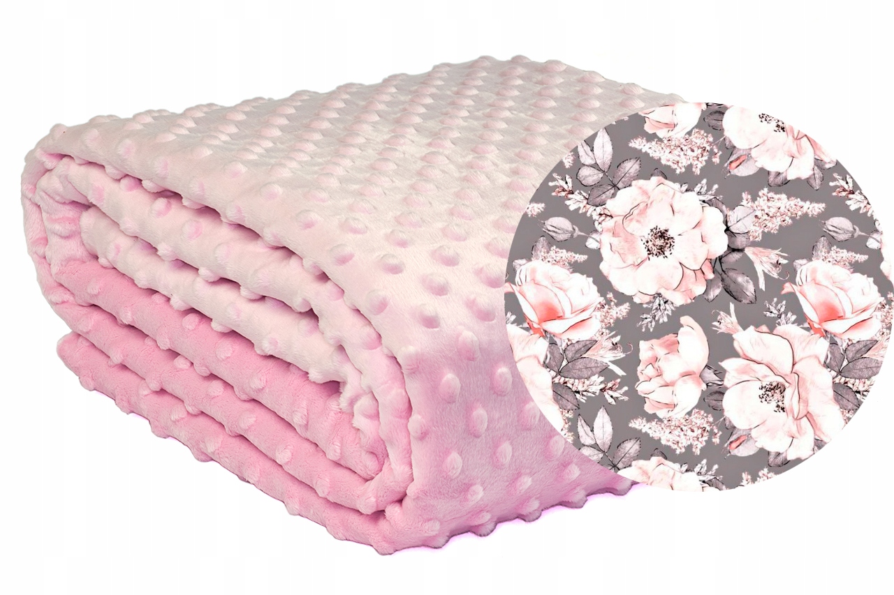 

Dwustronna Narzuta Koc Na Łóżko 100x180 Minky