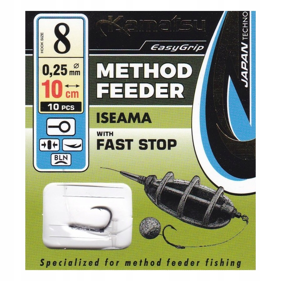 Haczyki Kamatsu Method Feeder Iseama Stoper nr 8