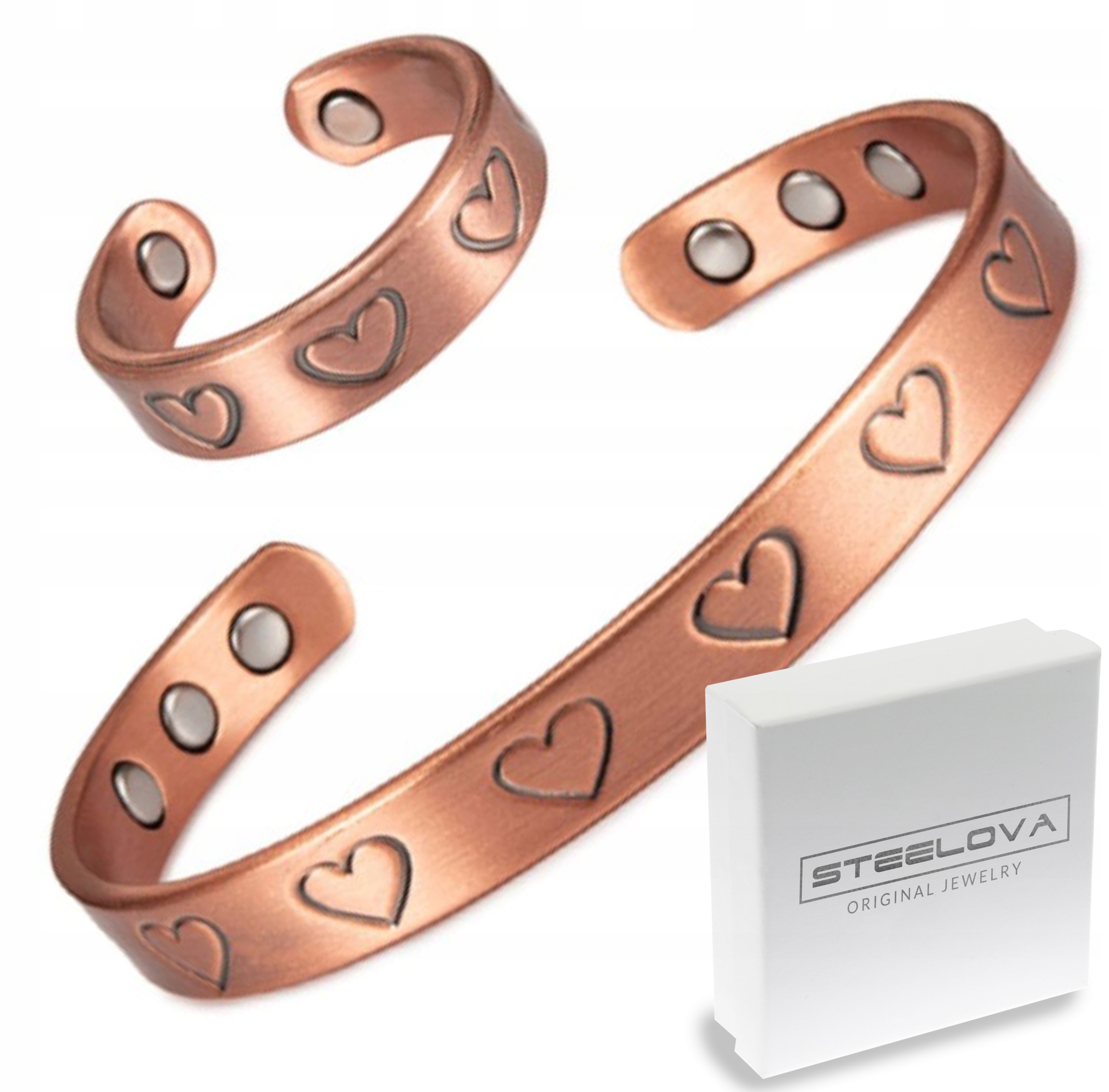 Sada Náramek snubní prsten se srdíčky, Ideální sada pro milovanou osobu