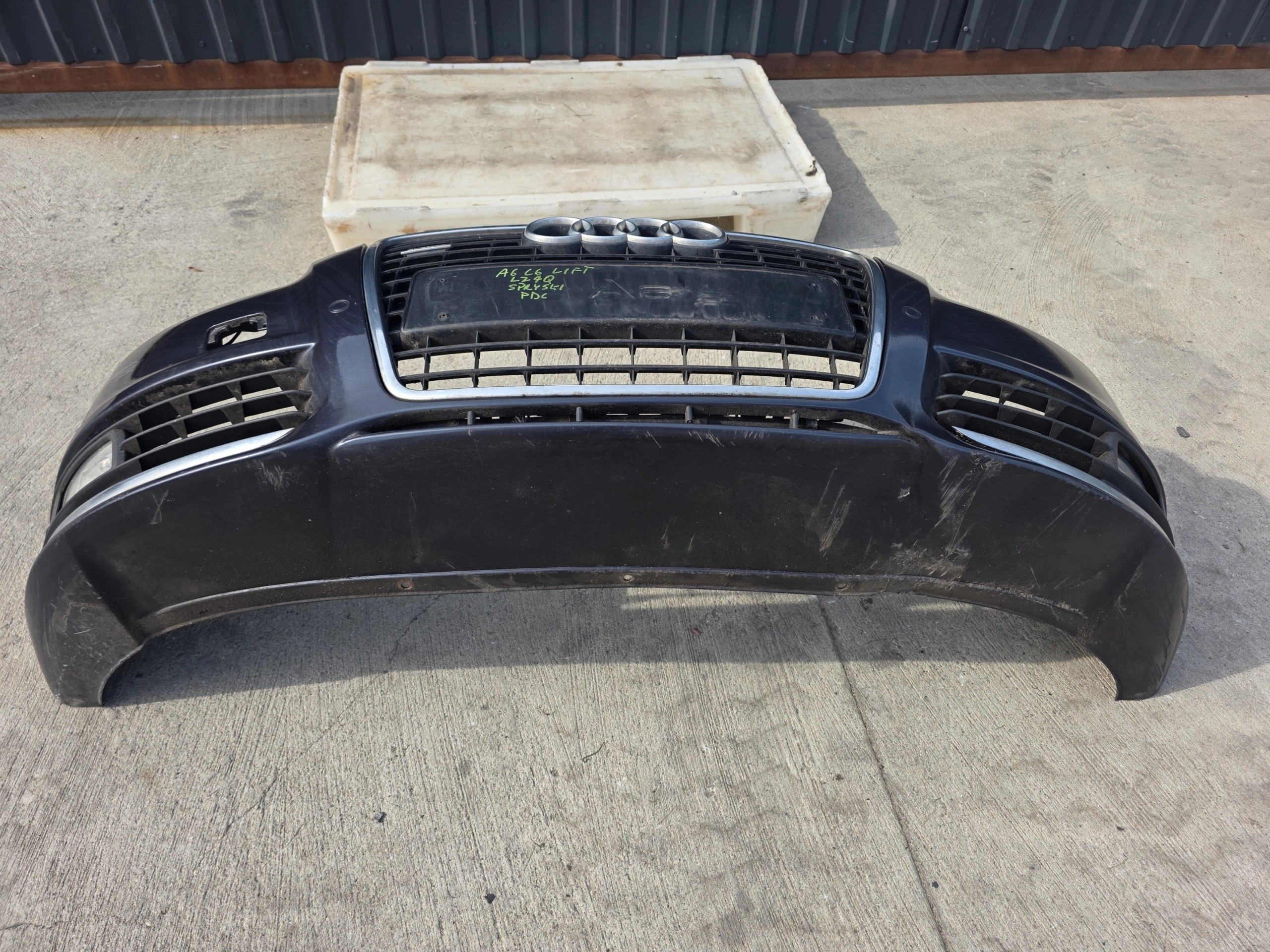 bumper front AUDI A6 C6 LIFT LZ7Q washers PDC KOMPLET 2008-2011 original !