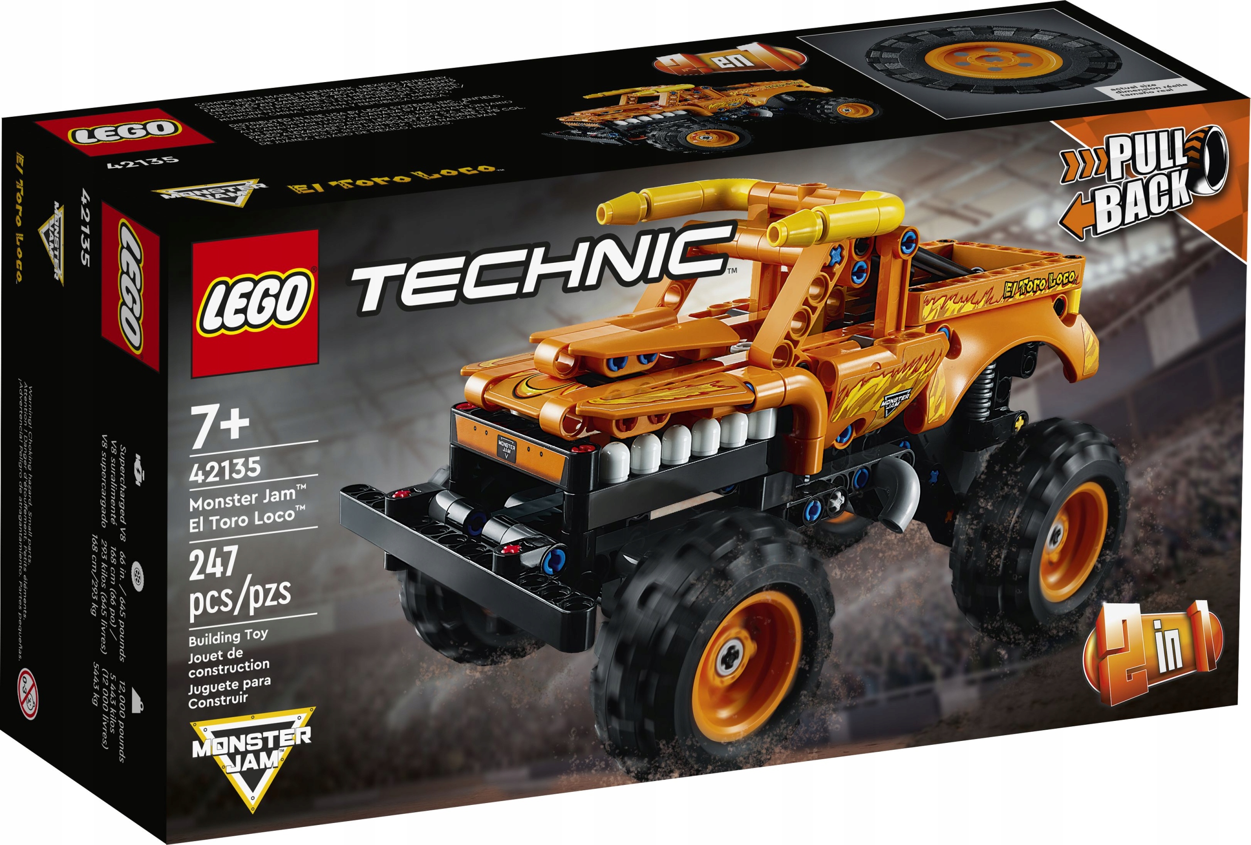 LEGO TECHNIC 42135 Monster Jam El Toro Loco 2 w 1