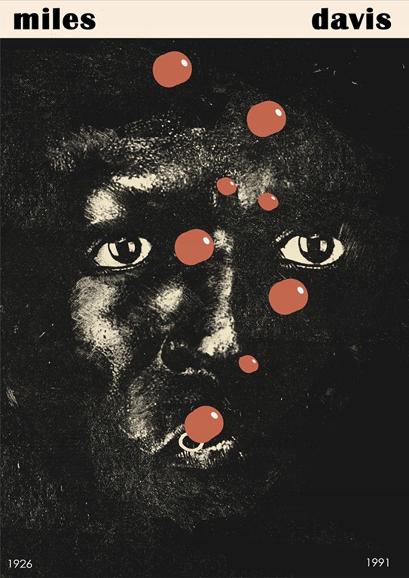 

Miles Davis, Plakat Muzyczny Z Gigantem Jazzu, A1