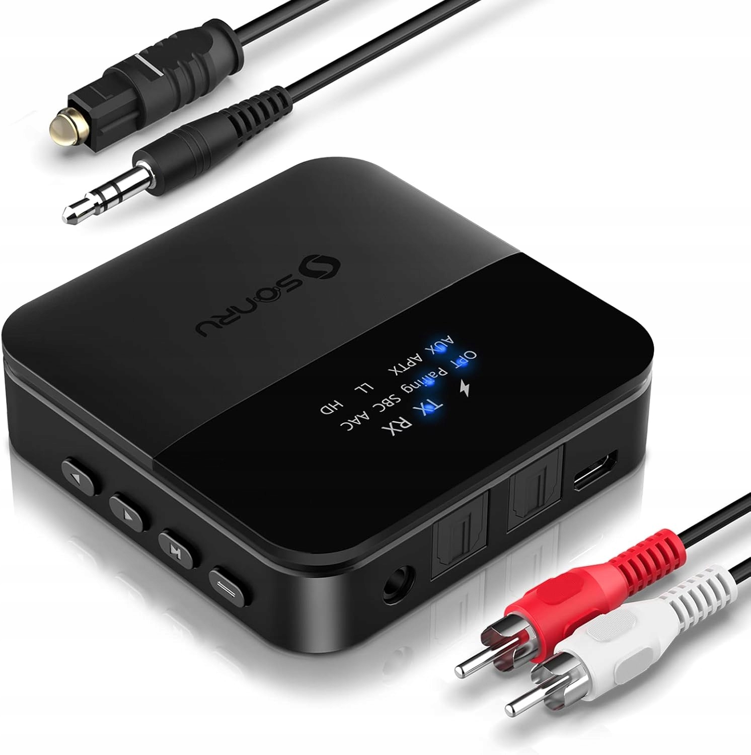 Univerzální Bluetooth 5.0 audio adaptér pro přenos zvuku z Rca jacku