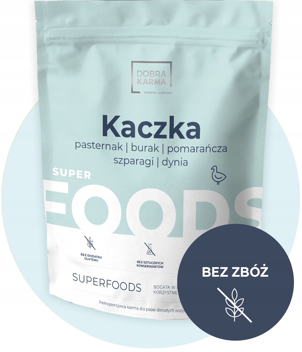 Dobra Krmivo Suché krmivo pro dospělého psa Kachna bezobilná pro alergiky 2 kg